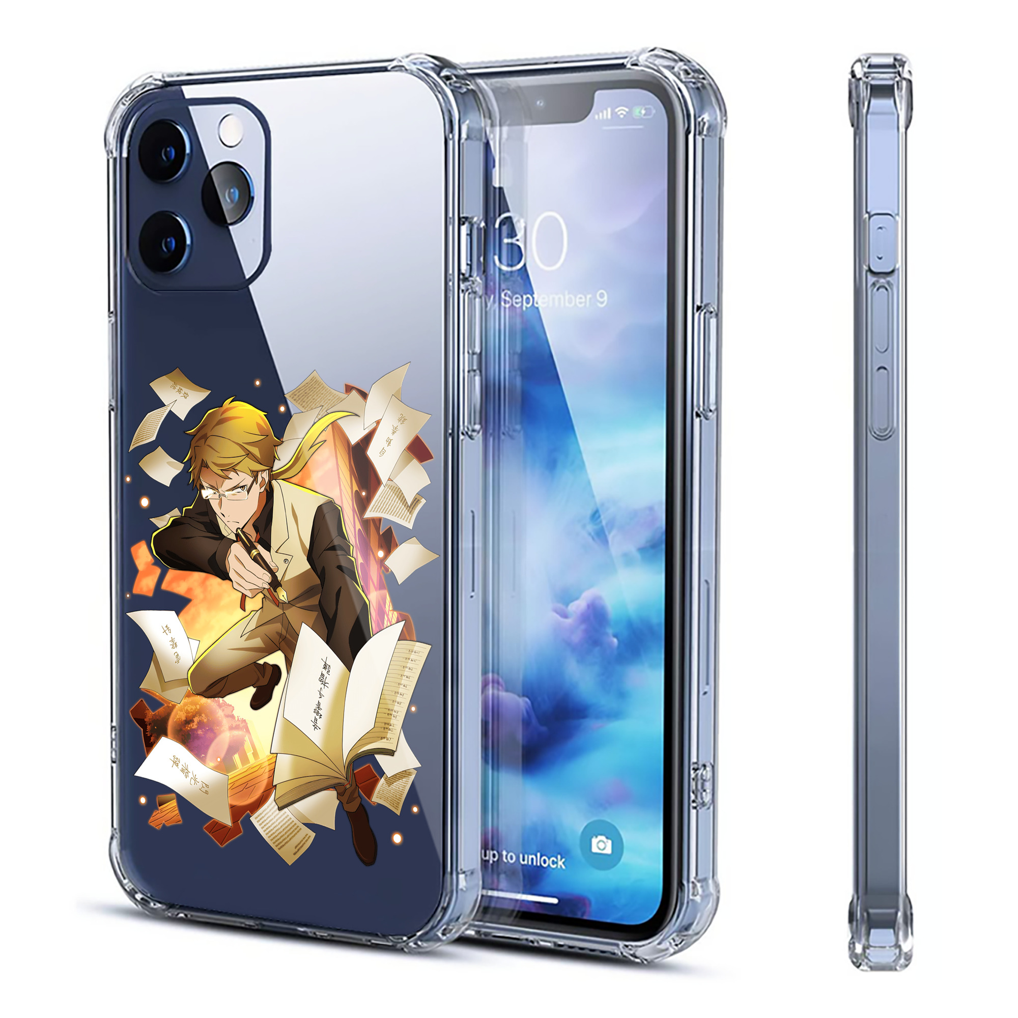 （画像用） 文豪ストレイドッグス Bungo Stray Dogs 【iPhone 12シリーズ対応】透明スマホケース（クリアソフトケース）